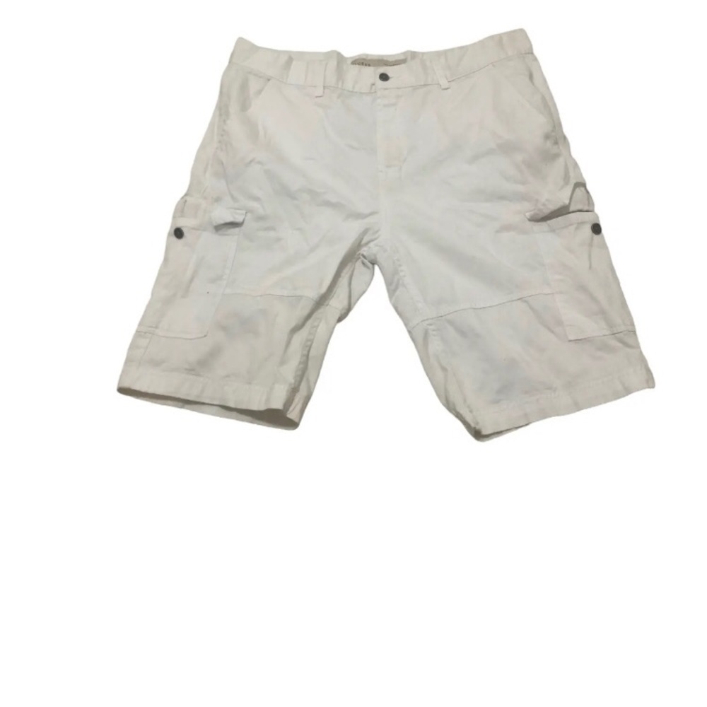 VINTAGE GUESS JEANS G.J / BEIGE COTTON CARGO SHORTS / ADJ WAIST - MEN SIZE 22